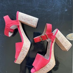 Free People Cork Sandals